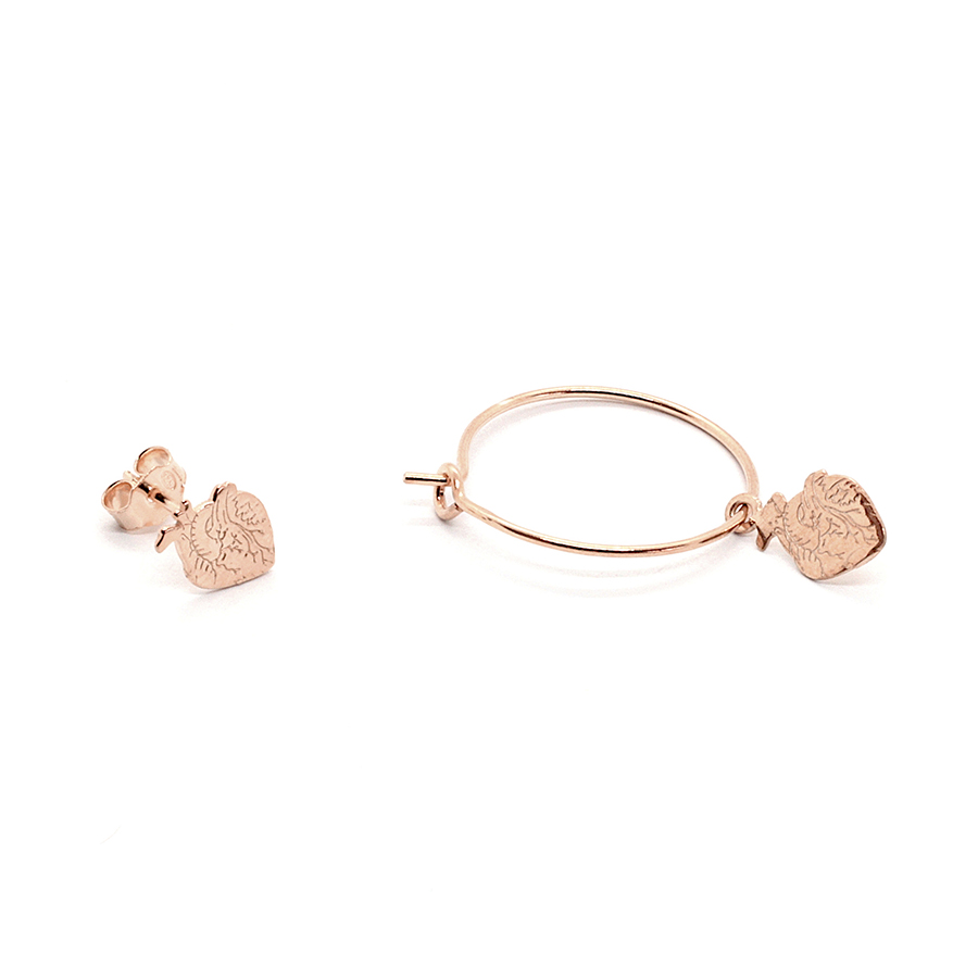 Demi Hoops 2 cm oro rosa